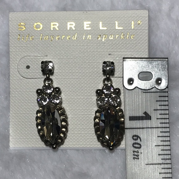 NWT SORRELLI noble navette drop earring crystal - Picture 4 of 4